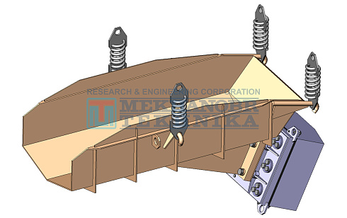Vibrating feeder with electric-magnetic drive PE 5х12 рис.0